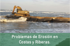 problemas de erosion en costas y riberas